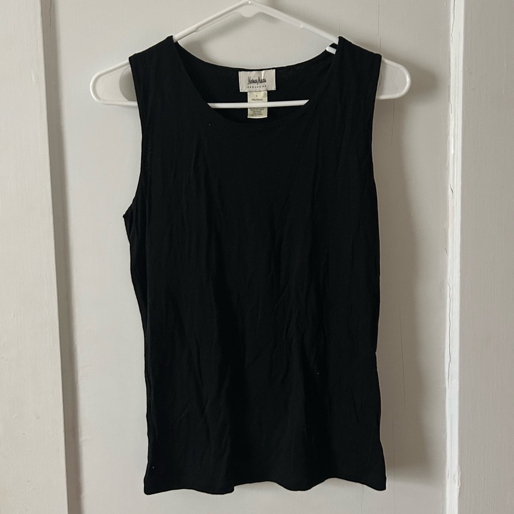 Neiman Marcus Classic Black Tank Top